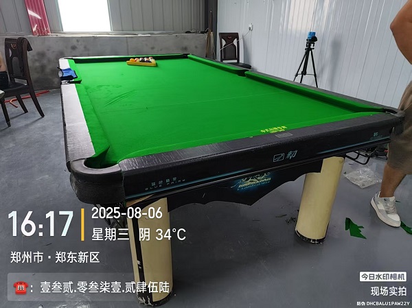 1张来利台球桌（翻新）安装费+台尼费=900元：郑州市.金水区（公司用）