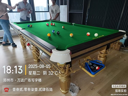 1张乔款金腿台球桌.上门安装费400元：中原区.三一台球器材