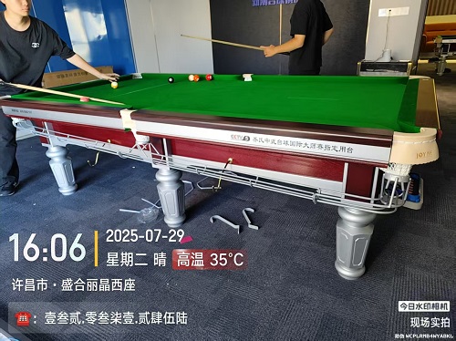 1张（正品）乔氏银腿台球桌.上门安装费400元：长葛市.新潮（电竞）台球厅