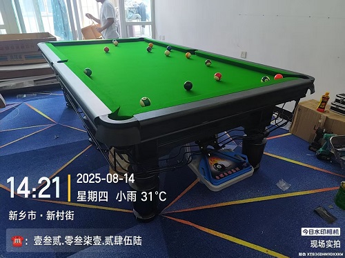 1张康熙灰腿台球桌.上门安装费400元：新乡市.牧野区（家用）