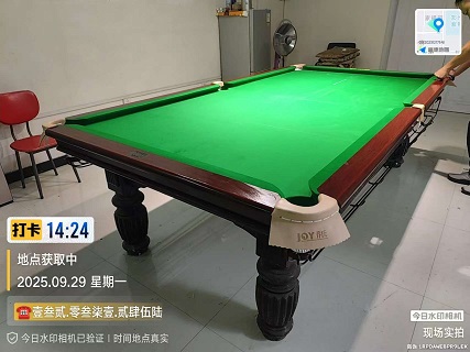 1张来利红腿台球桌.更换大面+邦布+带口.68522台呢+手工费900元：巩义市.紫荆路（家用）